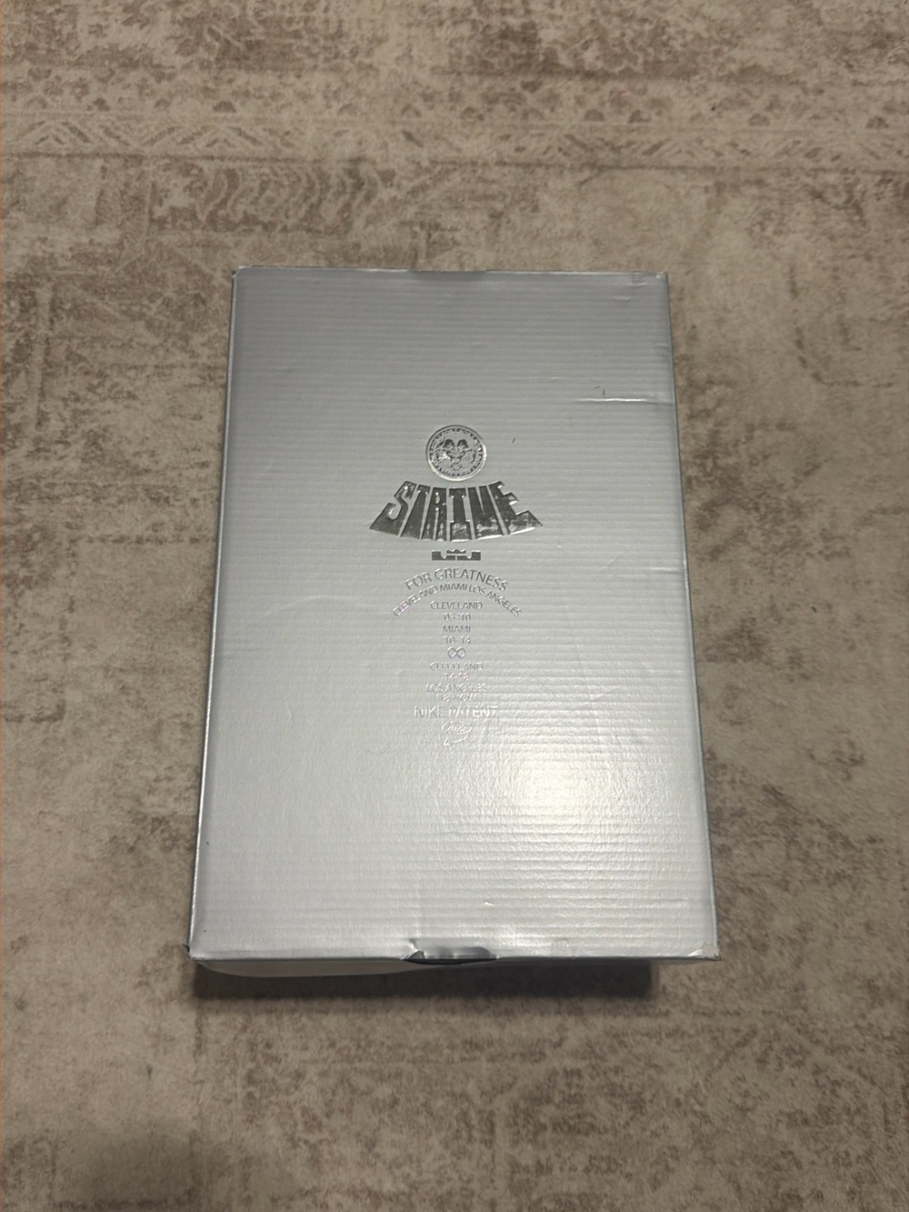 Kids Silver Sneakers Box - Brand Unspecified